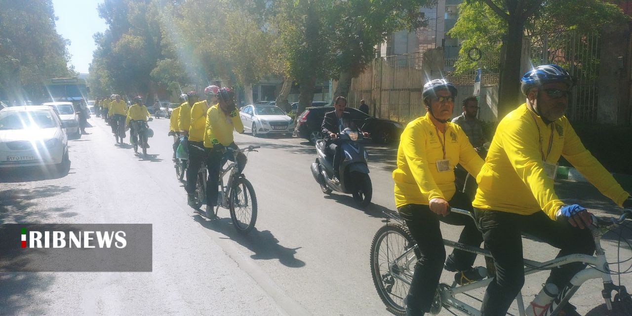 اعزام کاروان جانبازان ۷۰ درصد نابینا دوچرخه سوار خراسان رضوی به کربلا